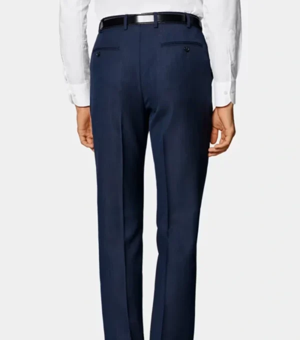 Rovellan Blue Two Piece Suit Jacket Back Look