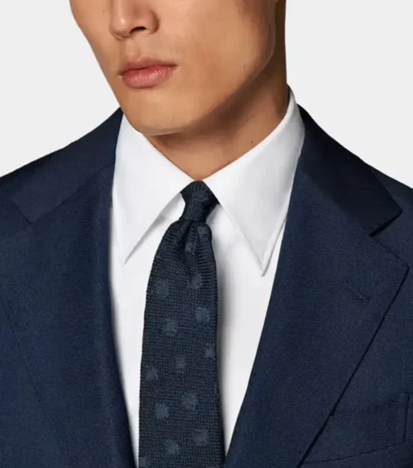 Rovellan Blue Two Piece Suit Jacket Closer