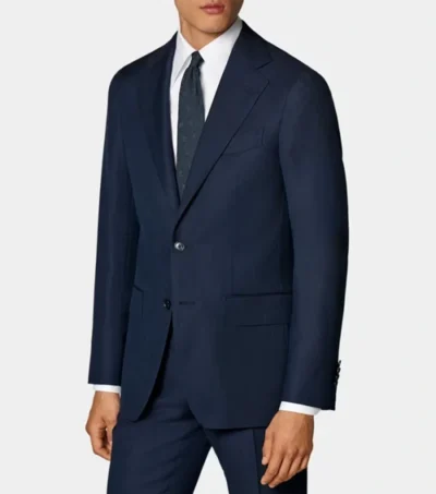 Rovellan Blue Two Piece Suit Jacket Front