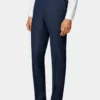 Rovellan Blue Two Piece Suit Jacket Length