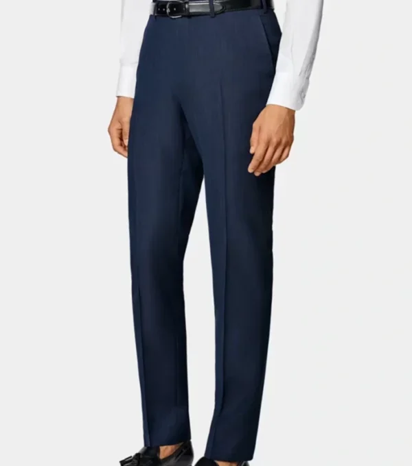 Rovellan Blue Two Piece Suit Jacket Length