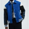 Stormline Blue Wool Bomber Jacket