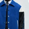 Stormline Blue Wool Bomber Jacket on Sale
