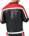 Stylish 1984 Cafe Racer Leather Jacket for Men Back