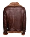Vintage B3 Aviator Leather Jacket for Men Back