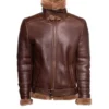 Vintage B3 Aviator Leather Jacket for Men Front