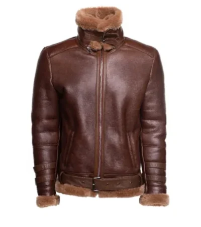 Vintage B3 Aviator Leather Jacket for Men Front