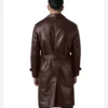 Vintage Style Brown Trench Coat Back