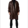 Vintage Style Brown Trench Coat Front