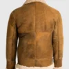 Vintage Tan Brown B3 Flight Leather Jacket Back
