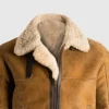Vintage Tan Brown B3 Flight Leather Jacket Front