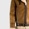 Vintage Tan Brown B3 Flight Leather Jacket on Sale