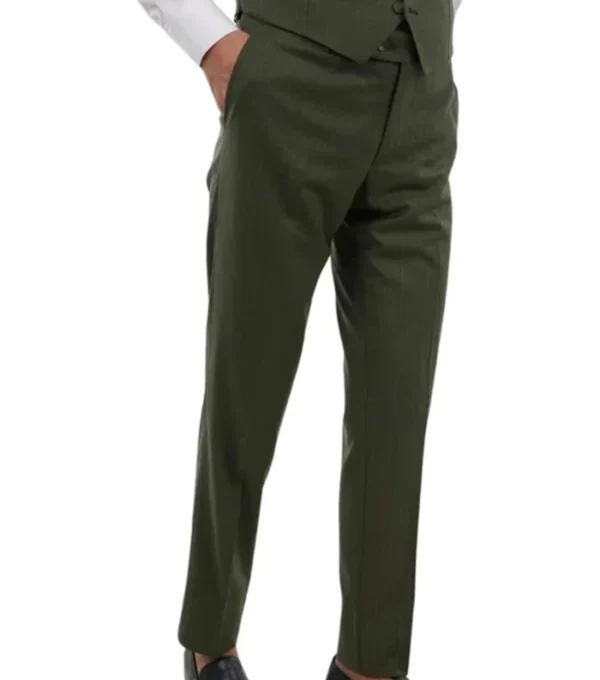 Zelvorn Pistachio Green Three Piece Suit Pant