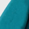 Zenthos Teal Wool Bomber Jacket Front