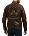 1967 Handcrafted Leather Motorcycle Jacket Back