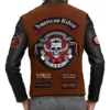 American Riders Loner Rebel Suede Motorcycle Jacket Back