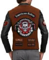 American Riders Loner Rebel Suede Motorcycle Jacket Back