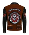 American Riders Loner Rebel Suede Motorcycle Jacket Back Look