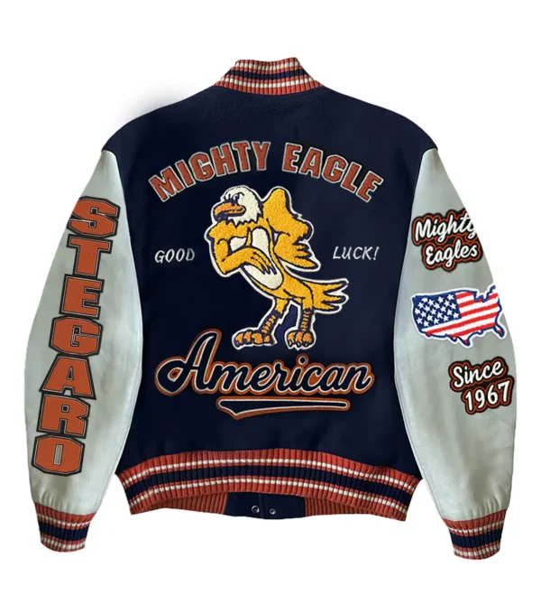 Axel Mighty Eagle Varsity Jacket Back
