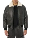 Braylock Shearling Lined B3 Jacket Front
