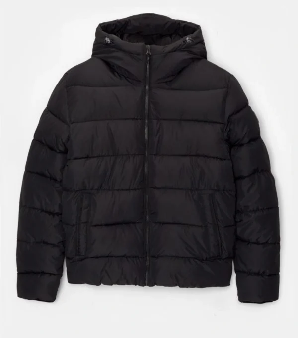 Briggs Black Hooded Puffer Jacket