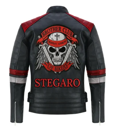 Brother Club of Bikers Leather Jacket Back
