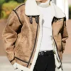 Cargen Fur Lined Flight Style Jacket