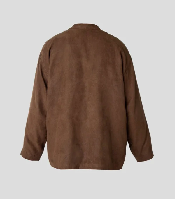 Declan Brown Suede Jacket Back