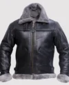 Drayven Fur Collar Aviator Jacket