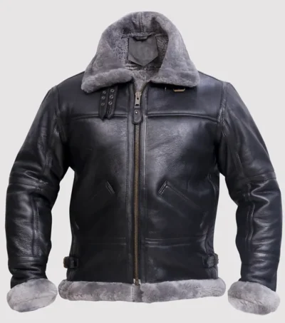 Drayven Fur Collar Aviator Jacket