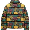 Ethnic Boho Puffer Jacket Back