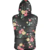Floral Bloom Hooded Vest Back Look