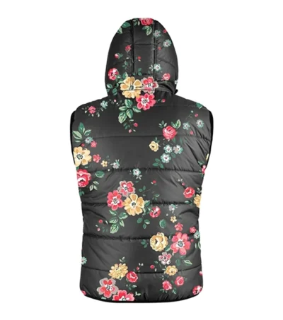 Floral Bloom Hooded Vest Back Look