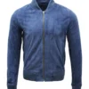 Griffin Blue Suede Jacket