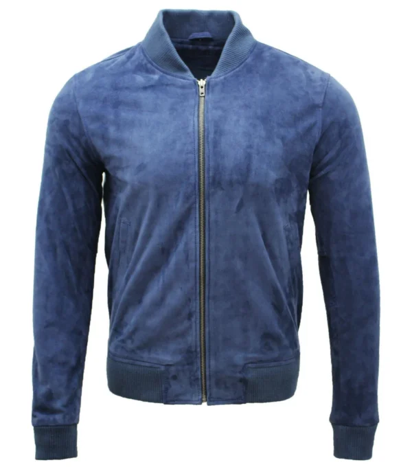 Griffin Blue Suede Jacket
