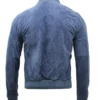 Griffin Blue Suede Jacket Back