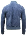 Griffin Blue Suede Jacket Back