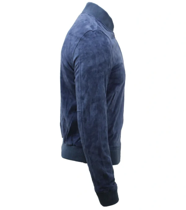 Griffin Blue Suede Jacket Side