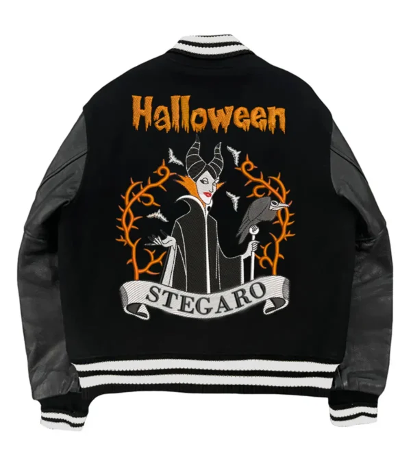 Halloween Mistress of Evil Varsity Jacket Back