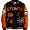 Halloween Pumpkin Varsity Jacket