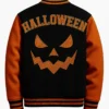 Halloween Pumpkin Varsity Jacket Back