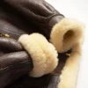 Jurnex Sheepskin Collar Bomber Jacket Inner