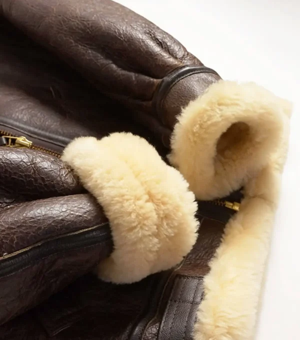 Jurnex Sheepskin Collar Bomber Jacket Inner
