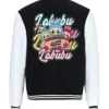 Labubu Cartoon Varsity Jacket Back