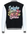 Labubu Cartoon Varsity Jacket Back