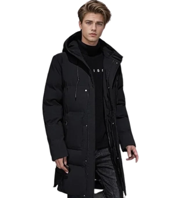 Luther Longline Quilted Puffer Jacket Front