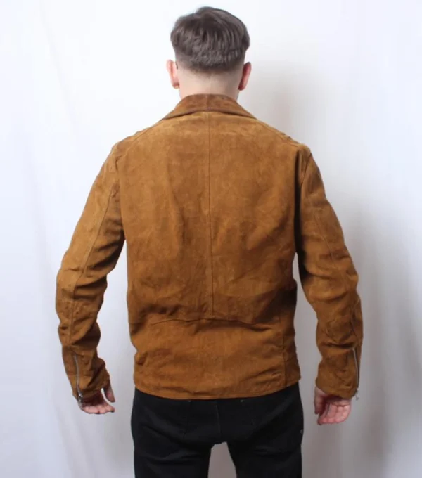 Luther Suede Biker Jacket Back