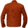 Malcolm Tan Suede Jacket Back