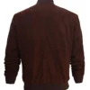 Marcus Suede Bomber Jacket Back