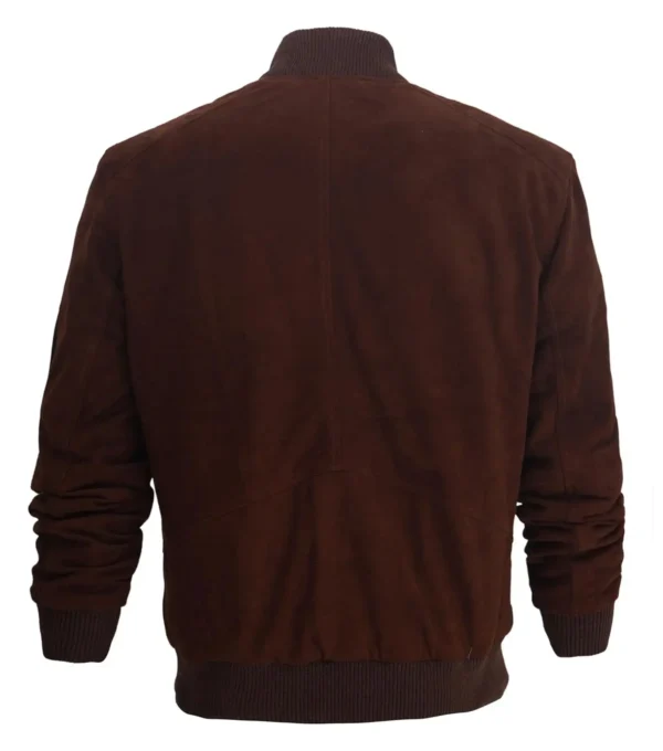 Marcus Suede Bomber Jacket Back